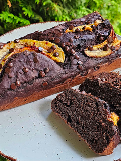 Csokis banánkenyér (cukormentes, teljes kiőrlésű) recept fotója
