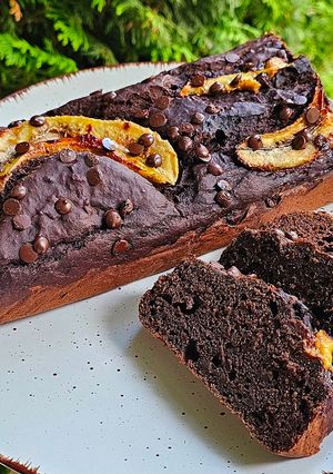 Csokis banánkenyér (cukormentes, teljes kiőrlésű) recept fotója