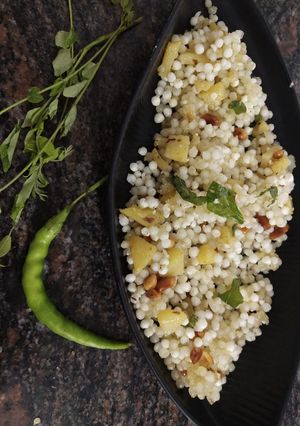 A picture of Sabudana khicdi.