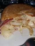 Bacon, Onion, and Cheese Sandwich