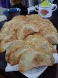 Empanadas de pino fritas, hechas con mucho amor