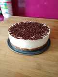 Tarta cuajada de chocolate blanco