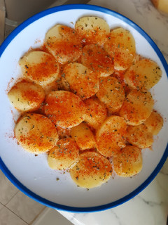 Una foto de Patatas rojas