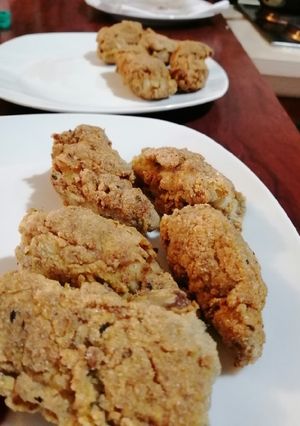 Una foto de Pollo empanizado healthy