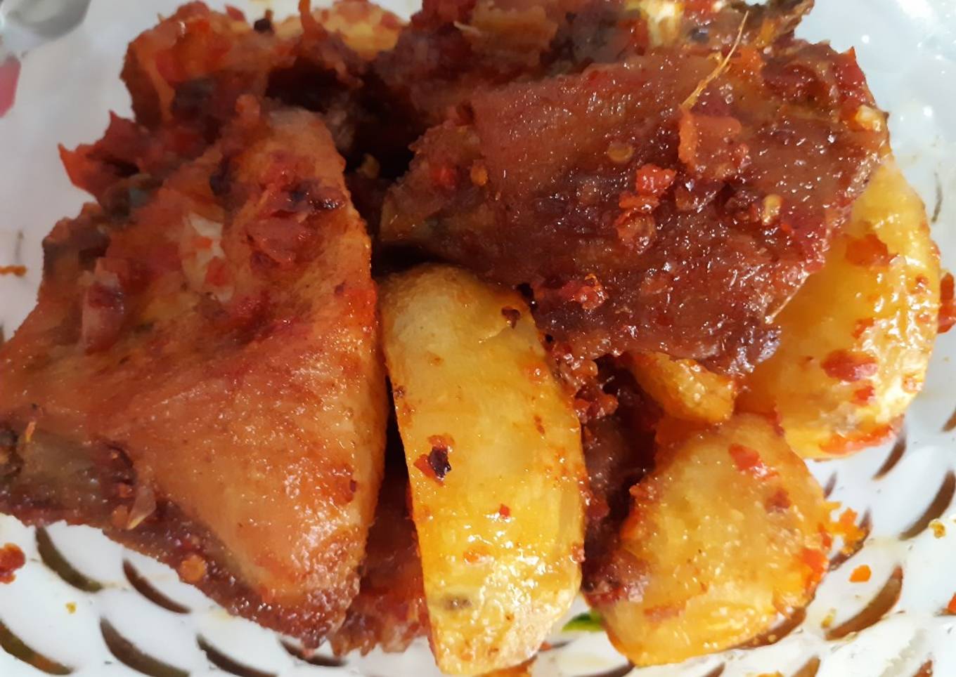 Ayam Kentang Balado Padang