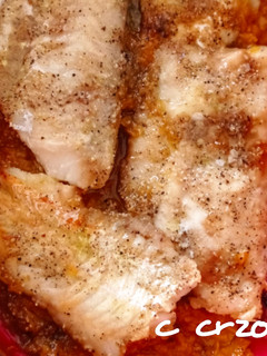 Una foto de Filete merluza con calabaza