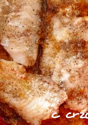 Una foto de Filete merluza con calabaza