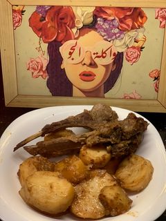 صورة لوصفة ريش ضاني بالبطاطس (ورقه لحمة)