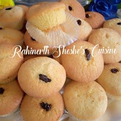 A picture of Soft Cupcakes with raisins.