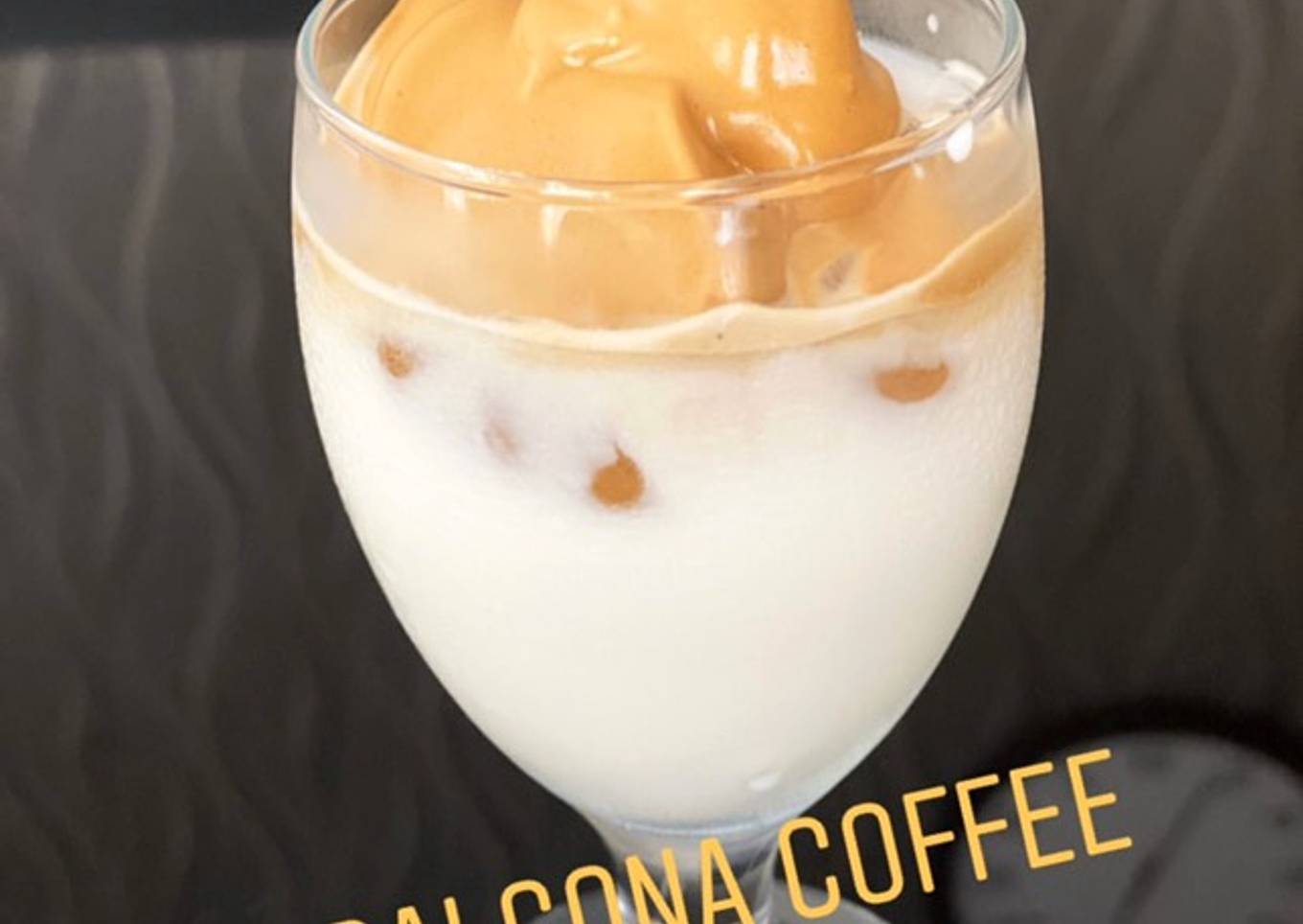 Dalgona coffee
