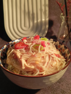 Foto resep 1058. Nasi Wijen Bihun Kembang Tahu