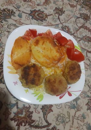 عکسی از دستور کباب مرغ با برنج