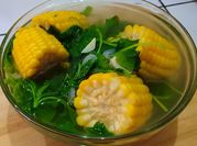 Gambar sayur bayam jagung
