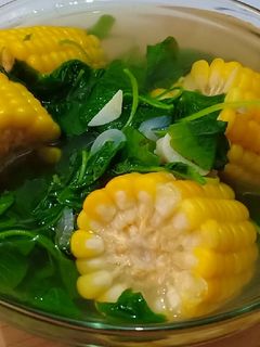 Foto resep Sayur bayam bening jagung manis