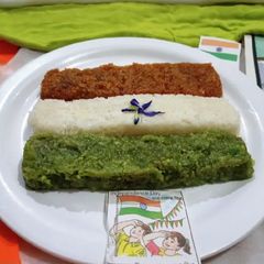 A picture of Tricolour barfi.