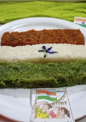 A picture of Tricolour barfi.