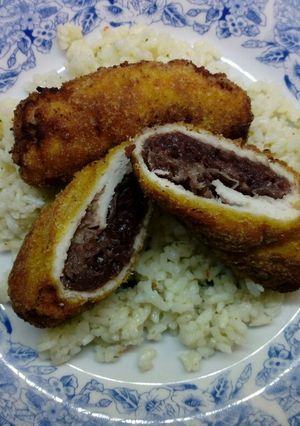 Sült káposztával töltött rántott szelet recept fotója