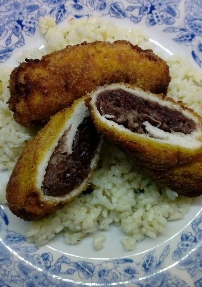 Sült káposztával töltött rántott szelet recept fotója