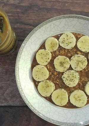 صورة لوصفة شوفان للفطور overnight oatmeal