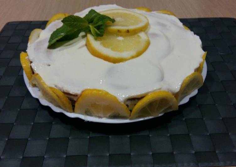 Tarta de leche condensada y limón