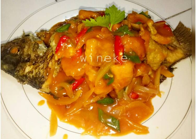 Langkah mengolah Fillet gurame saos pedas manis yang sempurna