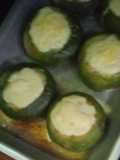 Zapallitos de tronco con relleno de carpa