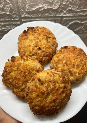 Foto di Burgher di ceci ripieni al formaggio