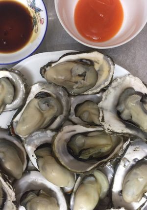 Hình của món Hàu hấp củ sả.
