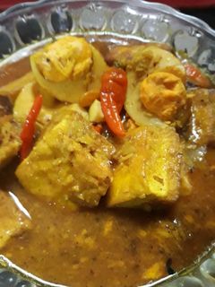 Foto resep Telur tahu kuah kuning