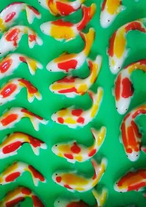 Foto resep Puding ikan koi