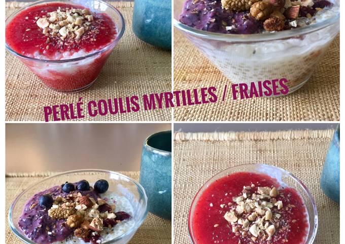 Perlé coulis de fruits frais /Fraises-Myrtilles