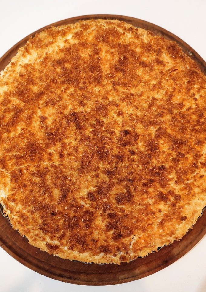 Una foto de 🥥Tarta de coco con Dulce de Leche 😋