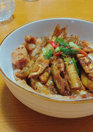 Hình của món Cá bống kho tiêu.