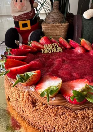 Una foto de Cheesecake de fresa