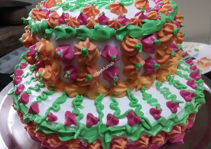 Write Name On Birthday Cake Pic Wrapped By Ribbon