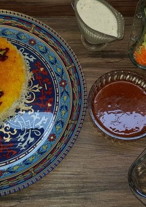 عکسی از دستور مرغ شکم پر سرخ شده بدون فر