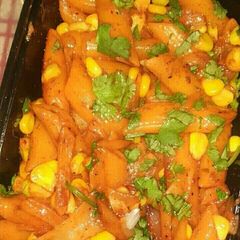 Corn pasta A picture of Corn pasta.