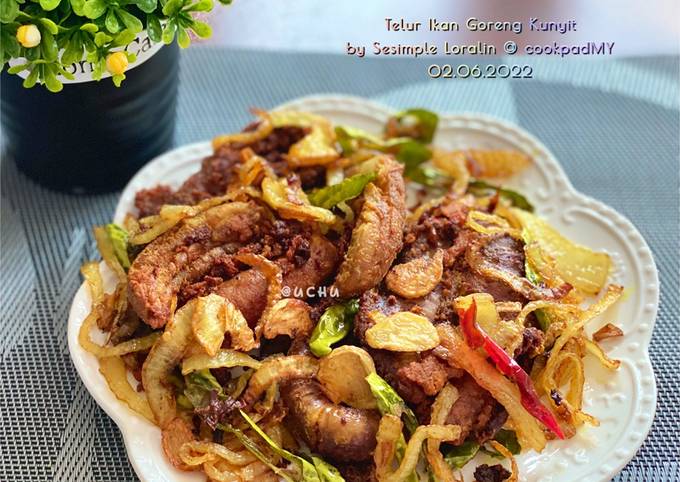 Resipi Telur Ikan Goreng Kunyit Oleh Sesimple Loralin Cookpad