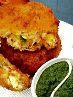 पिज़्ज़ा कटलेट (Pizza cutlet recipe in Hindi) रेसिपी मुख्य फोटो