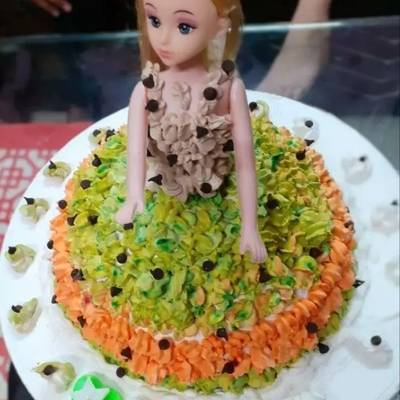 क्रिसमस स्पेशल बार्बी डॉल केक (Christmas special Barbie Doll cake recipe in  Hindi) रेसिपी बनाने की विधि in Hindi by Marwadi Kitchen ( Manisha Agrawal )  - Cookpad