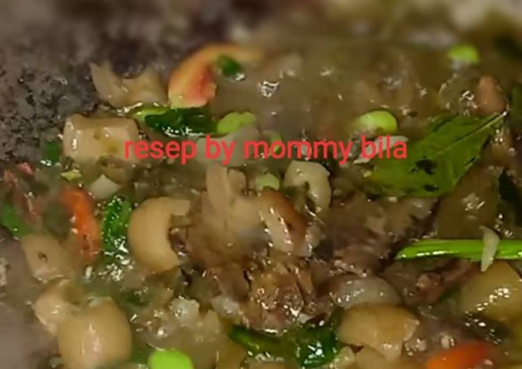 How to Cook Appetizing Kikil,Pete,ikan asin cabe ijo