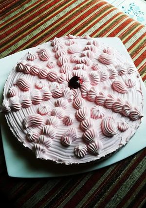 صورة لوصفة كيك بالكريمه