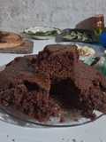 Torta de agua caliente con cacao🍫