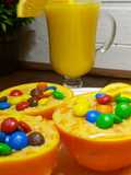 Молочный суп с тыквой и M&M'S в апельсине