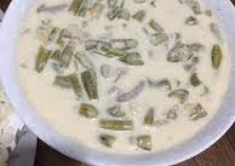 Easiest Way to Prepare Homemade Green beans with yogurt