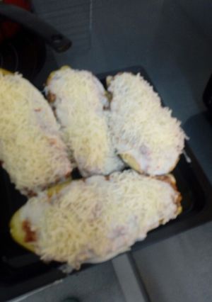 Una foto de Berenjenas rellenas