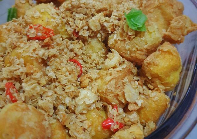 2. Tahu oatmeal cabe garam