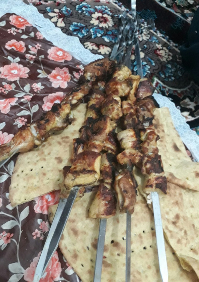عکسی از دستور کباب مرغ خودم پز 😋😋