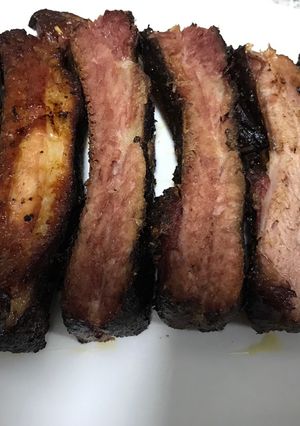Una foto de Costillas de cerdo adobadas en rub