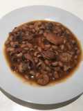 Alubias a la marinera (con calamaritos y gambas)